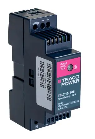 Produktfoto 1 von TRACOPOWER TBLC 15 DIN-Schienen Netzteil Spannungsversorgung 264V ac AC / 2.4 A 5.5V dc DC 12 W