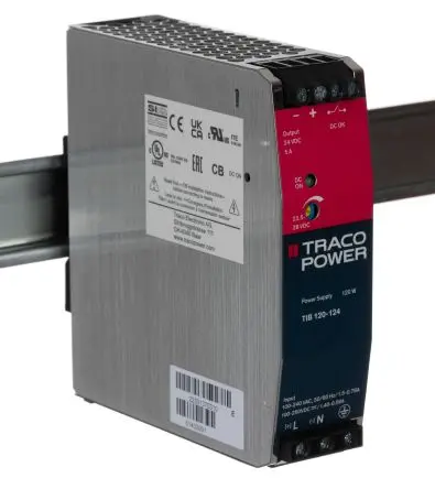 Produktfoto 1 von TRACOPOWER TIB DIN-Schienen Netzteil Geschalteter Modus 264V ac AC / 5 A 24V dc DC 120 W