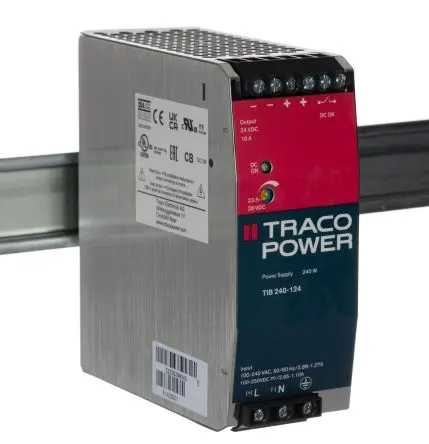 Produktfoto 1 von TRACOPOWER TIB DIN-Schienen Netzteil Geschalteter Modus 264V ac AC / 10 A 24V dc DC 240 W