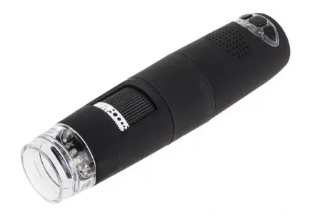 Produktfoto 1 von RS PRO WLAN Digital Mikroskop, Vergrößerung 5 to 200 X 15 fps Beleuchtet, LED, 1280 x 1024 Batteriebetrieben