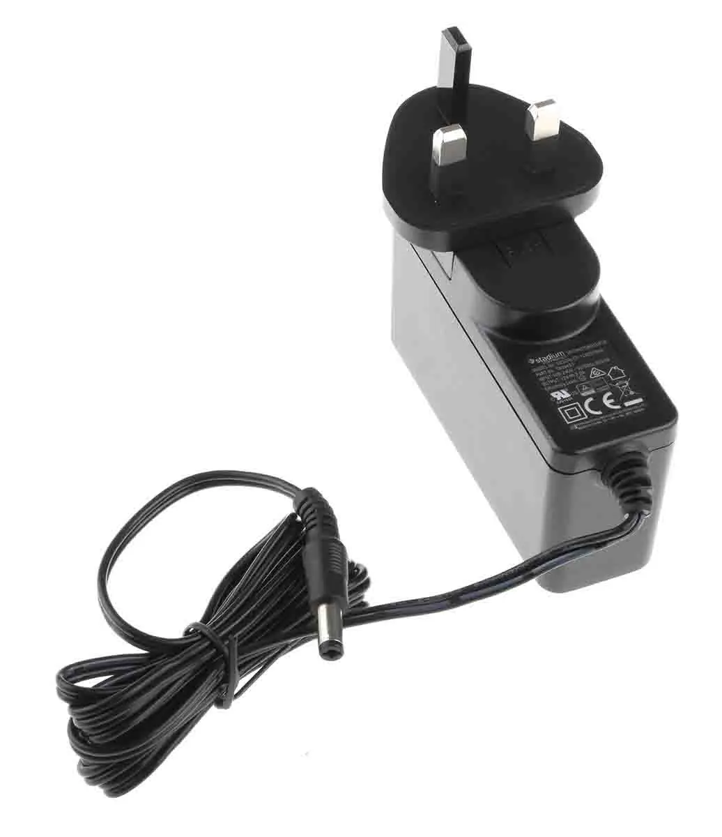 Produktfoto 1 von RS PRO Steckernetzteil AC/DC-Adapter 24W, 100V ac, 12V dc / 2A Medizin-Zulassung, Universal-Stecker