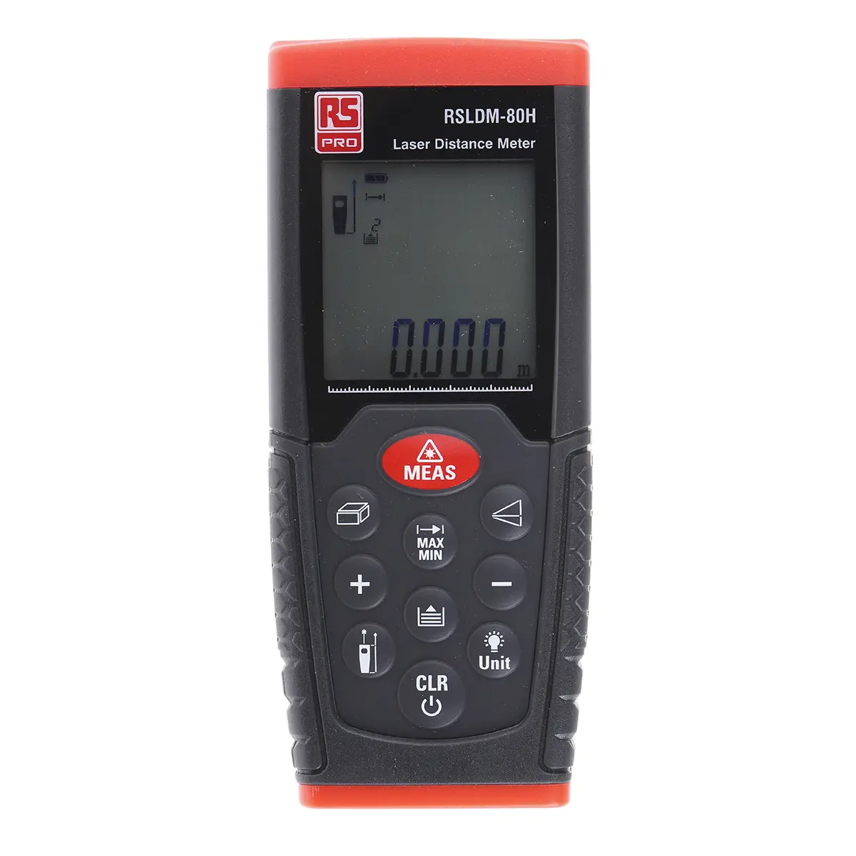 Produktfoto 1 von RS PRO RSLDM-80H LCD Laser Entfernungsmesser, metrisch/zöllig, Klasse 2, 635nm