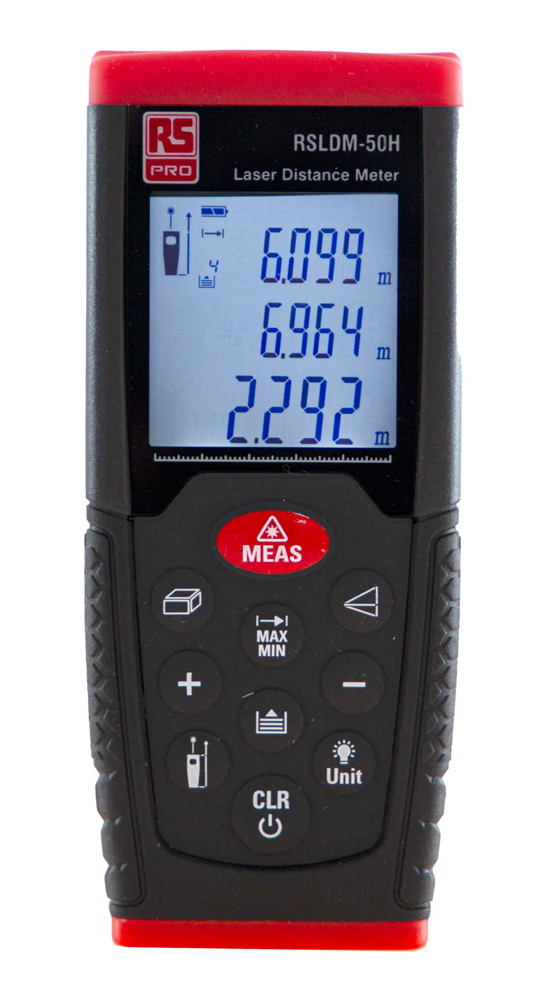 RS PRO RSLDM-50H LCD Laser Entfernungsmesser, metrisch/zöllig, Klasse 2, 635nm