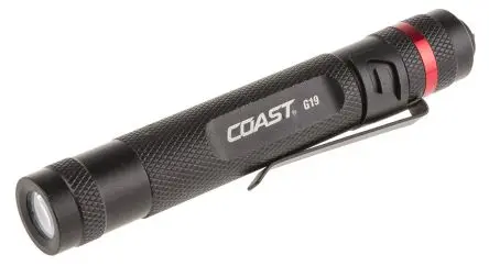 Coast Stift-Taschenlampe LED Schwarz, 54 lm / G19, 102 mm