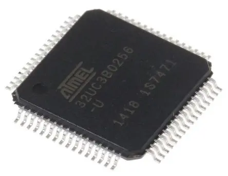 Produktfoto 1 von Microchip Mikrocontroller AT32UC3B AVR32 32 bit Oberfläche 256kB Flash TQFP 64-Pin 60 MHz 32 kB RAM