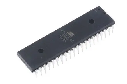 Produktfoto 1 von Microchip Mikrocontroller ATMEGA162 AVR 8 bit Oberfläche 16kB Flash PDIP 40-Pin 16 MHz 1 kB RAM