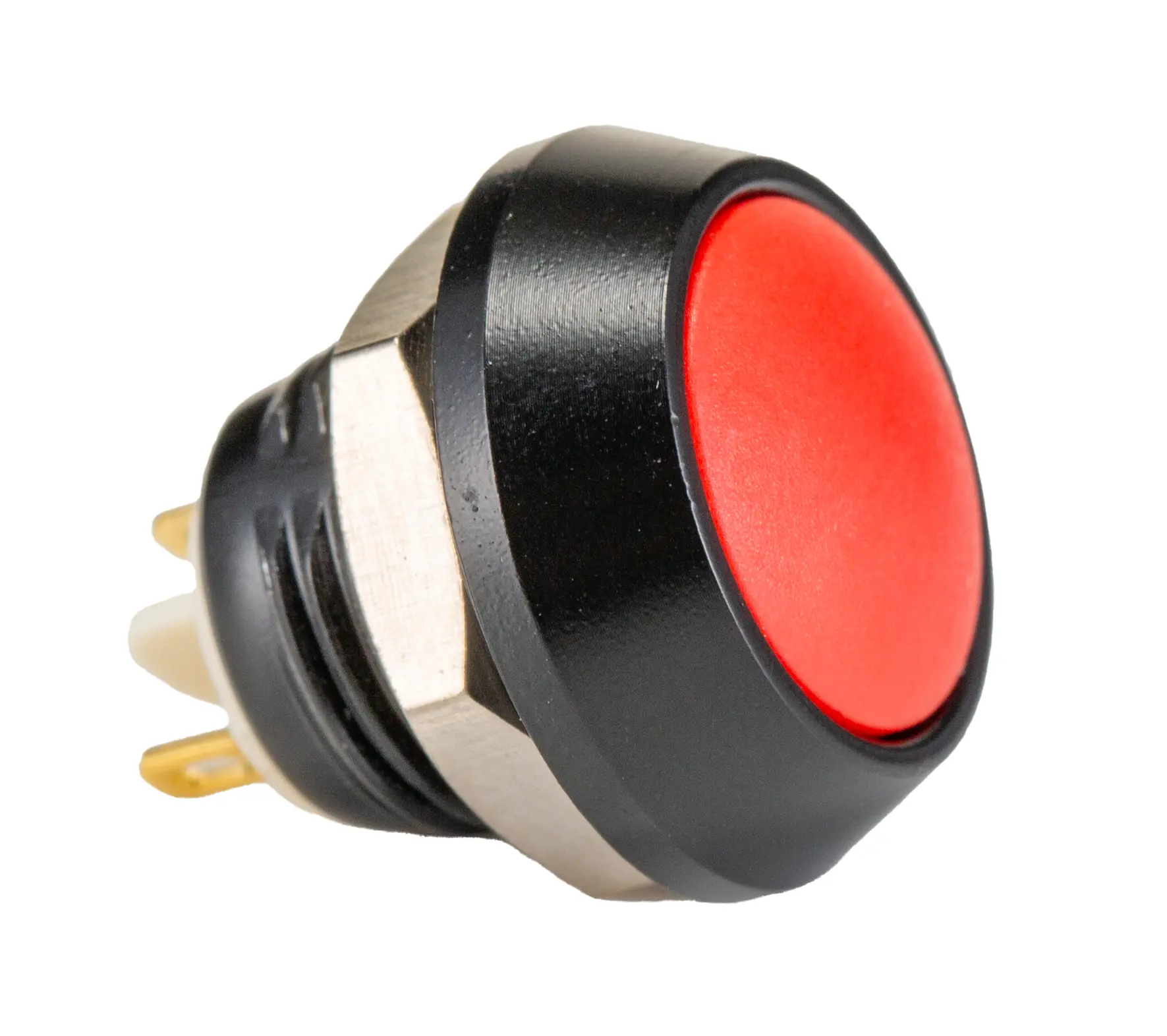 Produktfoto 1 von Bulgin MMP0120 Druckschalter Gelb, Rot, Orange, Grün, Blau, Gelb Tastend Panel Ø 12 mm, SPST / 2 A 36 V dc 36 V ac, IP40