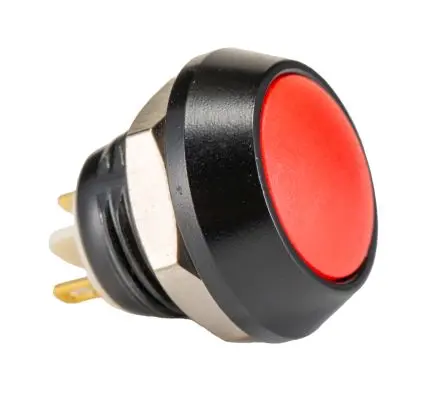 Produktfoto 1 von Bulgin MMP0120 Druckschalter Gelb, Blau, Grün, Orange, Rot, Gelb Tastend Panel Ø 12 mm, SPST / 2A 36 V dc 36 V ac, IP67