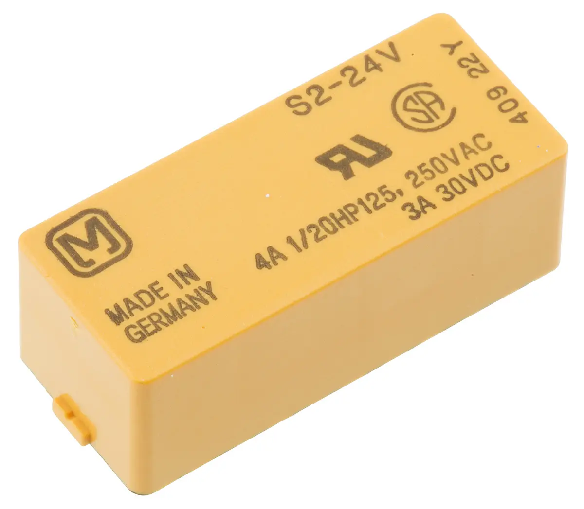 Produktfoto 1 von Panasonic S 24V dc Spule 2-poliger Wechsler Printrelais 4A 2850Ω 202mW Monostabiles Relais
