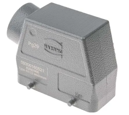Produktfoto 1 von HARTING Han B Kappe für robusten Stromversorgungsstecker 2 Hebel 2, Anschlusshaube 16B Steckverbinderkappe, IP65