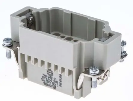 Produktfoto 1 von HARTING HAN DD Industrie-Steckverbinder Kontakteinsatz Stecker, 42-polig 10A, Kabel, Steckverbindereinsatz