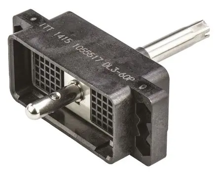 Produktfoto 1 von ITT Cannon DL, 2.54 mm Steckergehäuse CanNon-ZIF, 60-polig Stecker, Gerade, Panel