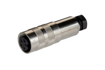 Produktfoto 1 von binder 423 18.5 mm Miniature Rundsteckverbinder Buchse 4-polig Buchse 6A Kabel IP67