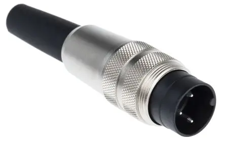 Produktfoto 1 von binder 680 18.5 mm M16 Rundsteckverbinder Stecker 3-polig Stecker 7A Kabel IP40