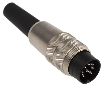 Produktfoto 1 von binder 680 18.5 mm M16 Rundsteckverbinder Stecker 8-polig Stecker 5A Kabel IP40
