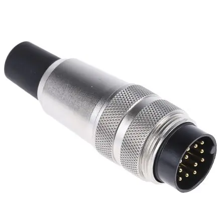 Produktfoto 1 von binder 680 18.5 mm M16 Rundsteckverbinder Stecker 12-polig Stecker 3A Kabel IP40