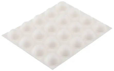 Produktfoto 1 von 3M SJ Selbstklebende Füße, Halbkugelförmig, 7.9 mm, ø 16 mm, Polyurethan, L. 50 ft, B. 47.7mm, 66 °C max.