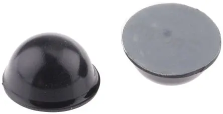 Produktfoto 1 von 3M SJ-5000 Selbstklebende Füße, Halbkugelförmig, 9.6 mm, ø 19 mm, Polyurethan, L. 9.6 mm, B. 9.6mm, 66 °C max.