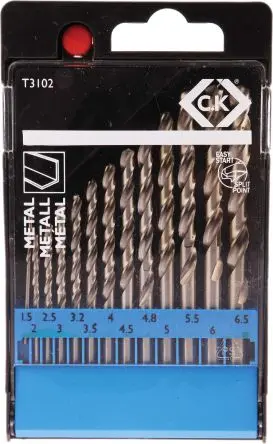 Produktfoto 1 von CK HSS Drehung Satz 1.5 mm → 6.5 mm, 13-teilig für Mehrmaterial