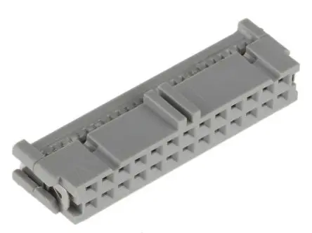 3M 3000 IDC-Steckverbinder Buchse, gewinkelt, 26-polig Kabel / 2-reihig, Raster 2.54 mm