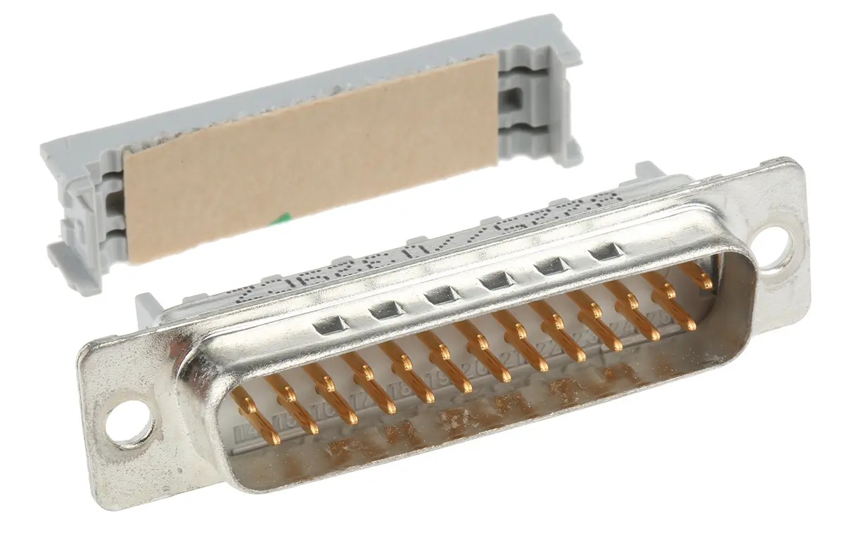 3M 8200 D-Sub-Steckverbinder gewinkelt, 25-polig 2.76 mm Raster, Kabel Stecker, mit Nietmontage