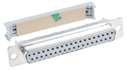 Produktfoto 1 von 3M 8300 D-Sub-Steckverbinder gewinkelt, 37-polig 2.74 mm Raster, Kabel Buchse