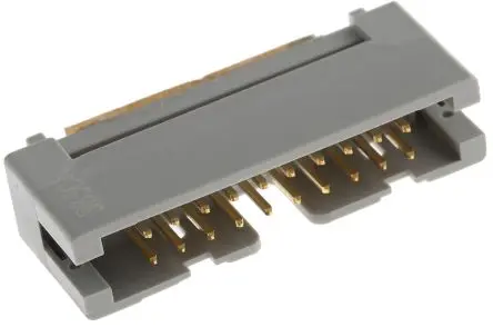 Produktfoto 1 von 3M 4600 IDC-Steckverbinder Stecker, gewinkelt, 20-polig Kabel / 2-reihig, Raster 2.54 mm