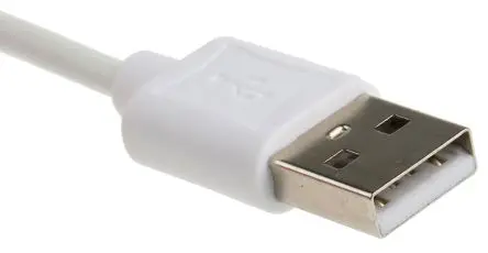 Produktfoto 1 von Roline USB-Kabel, USBA / Lightning, 1m USB 2.0 Weiß
