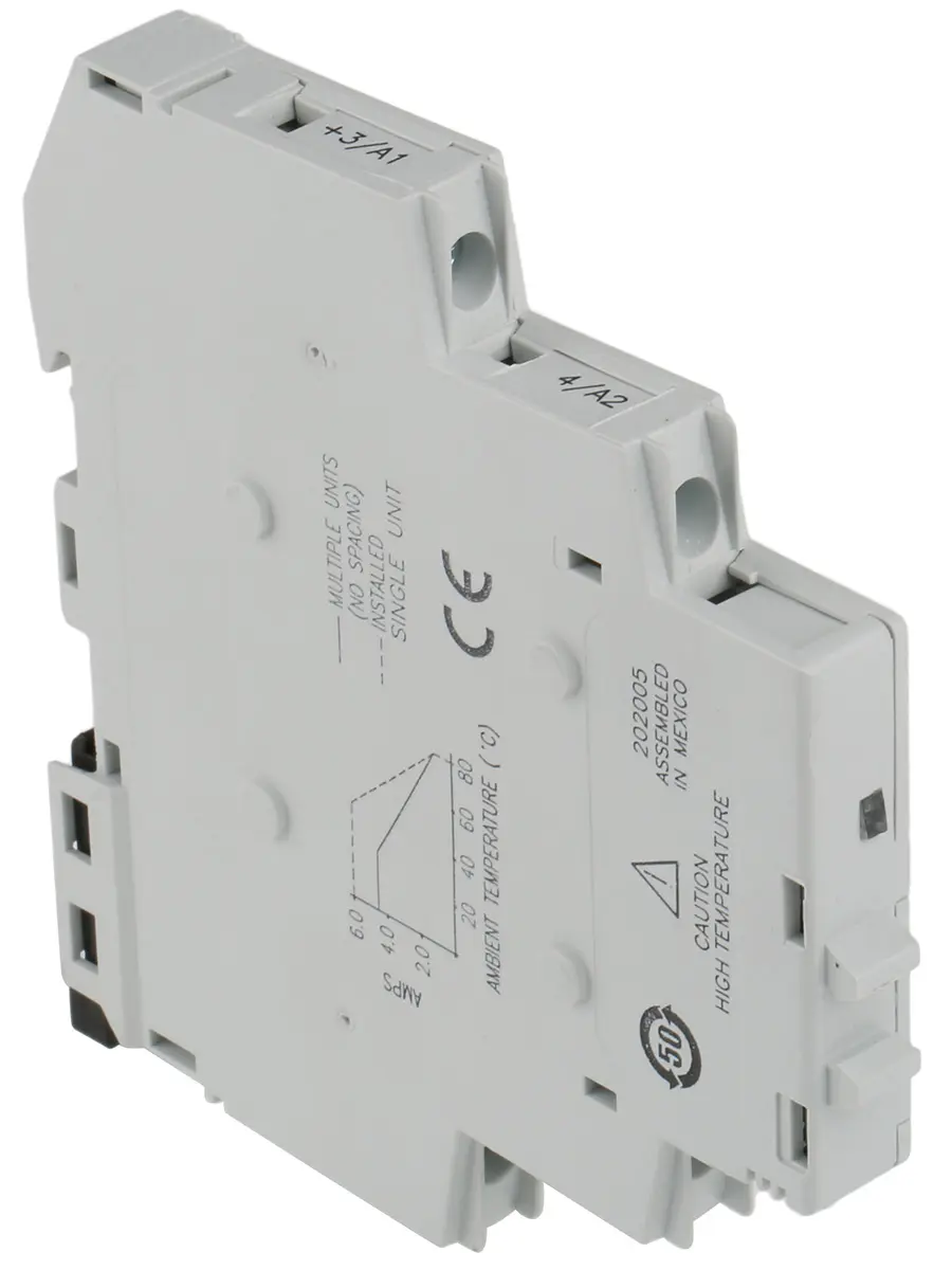 Produktfoto 1 von RS PRO Halbleiter-Interfacerelais, 6 A max., DIN-Schienen 4 V dc min. 280 V ac max. / 32 V dc max.