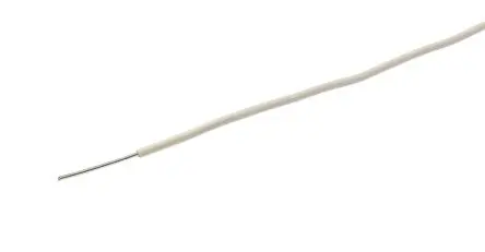 Produktfoto 1 von Alpha Wire Hookup Wire PVC Schaltdraht, 22 AWG 30 m Weiß Ø 1.45 mm 1 Litzen