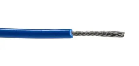 Produktfoto 1 von Alpha Wire Hookup Wire PVC Schaltdraht, 14 AWG 30 m Blau Ø 3.51 mm 41 Litzen
