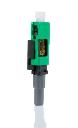 Produktfoto 1 von RS PRO SC LWL-Steckverbinder, SC, Singlemode, Simplex, 9/125 μm, APC 0.5dB, ø 900 μm, Grün
