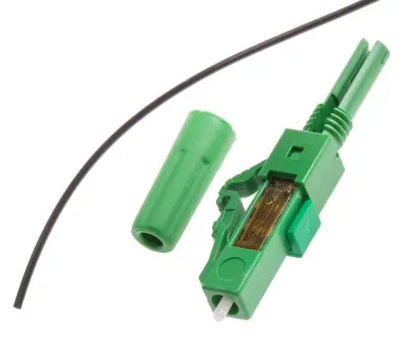 Produktfoto 1 von RS PRO LC LWL-Steckverbinder, LC, Singlemode, Simplex, 9/125 μm, APC 0.4dB, ø 900 μm, Grün