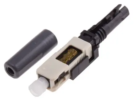 Produktfoto 1 von RS PRO SC LWL-Steckverbinder, SC, Multimodus, Simplex, OM1, 62.5/125 μm, PC 0.5dB, ø 3 mm, Beige