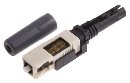 Produktfoto 1 von RS PRO SC LWL-Steckverbinder, SC, Multimodus, Simplex, OM2, 50/125 μm, PC 0.5dB, ø 3 mm, Beige