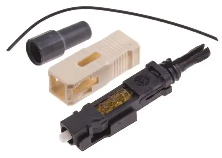 Produktfoto 1 von RS PRO SC LWL-Steckverbinder, SC, Multimodus, Simplex, OM2, 50/125 μm, PC 0.5dB, ø 900 μm, Beige
