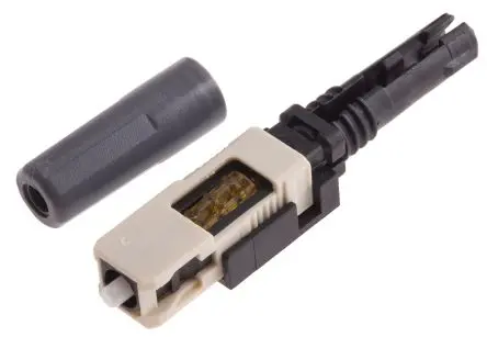 Produktfoto 1 von RS PRO SC LWL-Steckverbinder, SC, Multimodus, Simplex, OM3, 50/125 μm, PC 0.5dB, ø 3 mm, Beige