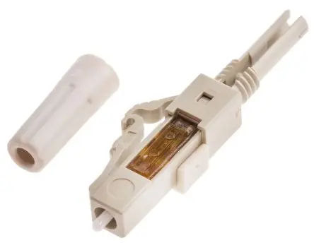 RS PRO LC LWL-Steckverbinder, LC, Multimodus, Simplex, OM2, 50 mm, PC 0.4dB, ø 2 mm, Beige