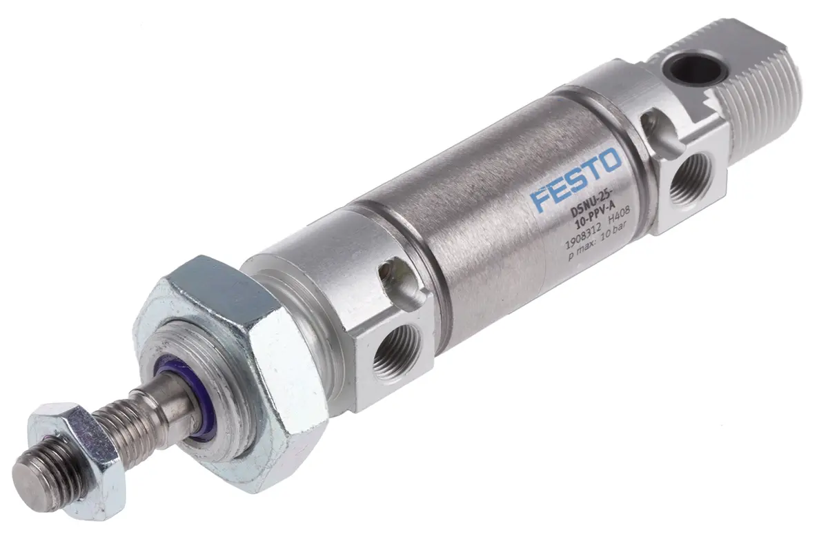 Produktfoto 1 von Festo 500 mm DSNU 1908312 Pneumatikzylinder Doppeltwirkend