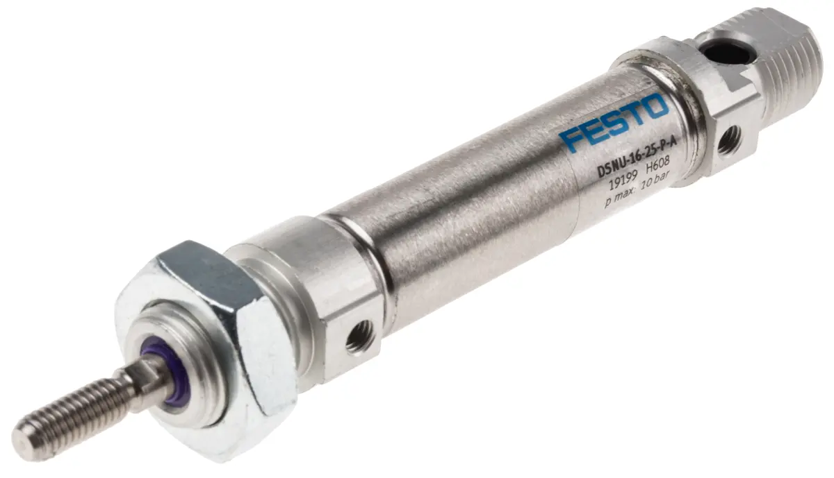 Produktfoto 1 von Festo 25 mm DSNU 19199 Pneumatikzylinder Doppeltwirkend