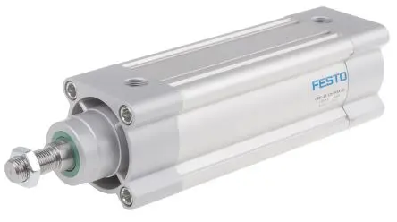 Produktfoto 1 von Festo DSBC 1383637, G 3/8 Pneumatikzylinder doppeltwirkend, Bohrung Ø 63mm / Hub 125mm, bis 12 bar