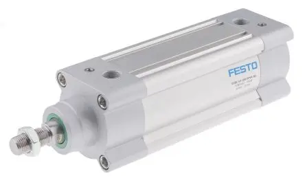 Produktfoto 1 von Festo DSBC 1383582, G 3/8 Pneumatikzylinder doppeltwirkend, Bohrung Ø 63mm / Hub 100mm, bis 12 bar