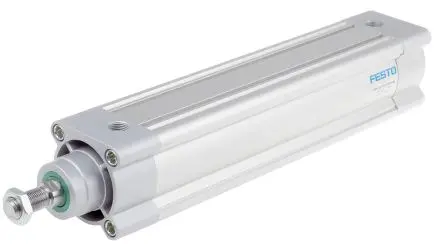 Produktfoto 1 von Festo DSBC 1383640, G 3/8 Pneumatikzylinder doppeltwirkend, Bohrung Ø 63mm / Hub 250mm, bis 12 bar