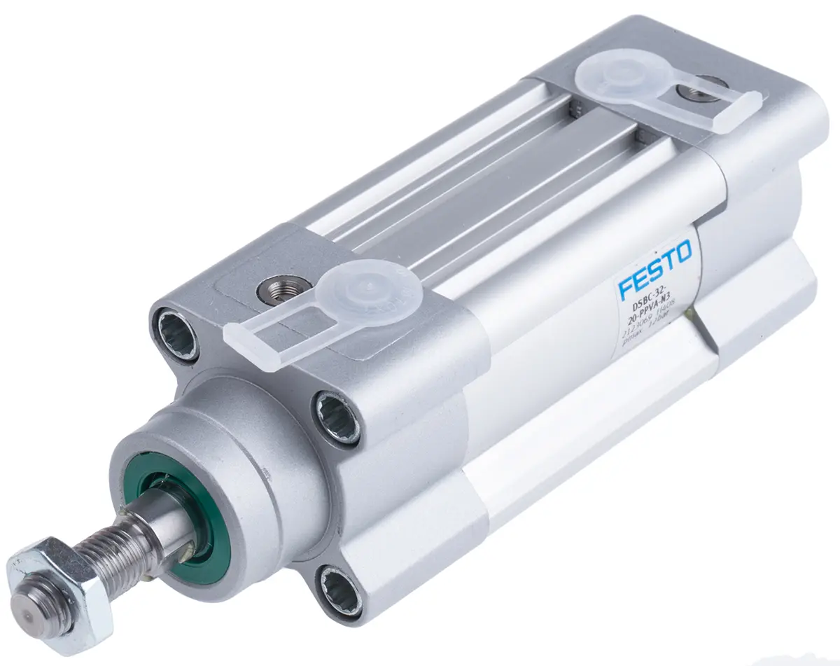 Produktfoto 1 von Festo DSBC 2123069 Pneumatikzylinder 20 mm Doppeltwirkend, Bohrung Ø 32 mm, bis 12 bar