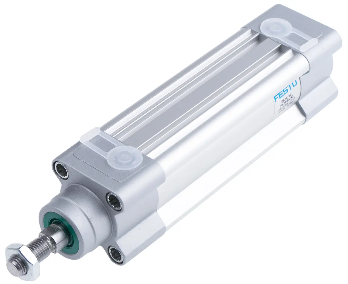 Produktfoto 1 von Festo DSBC 2123088, G 1/8 Pneumatikzylinder doppeltwirkend, Bohrung Ø 32mm / Hub 70mm, bis 12 bar