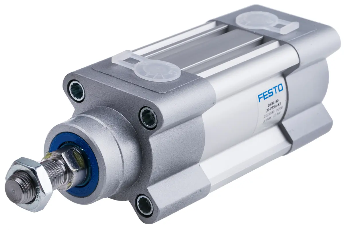 Produktfoto 1 von Festo DSBC 2123780 Pneumatikzylinder 20 mm Doppeltwirkend, Bohrung Ø 40 mm, bis 12 bar