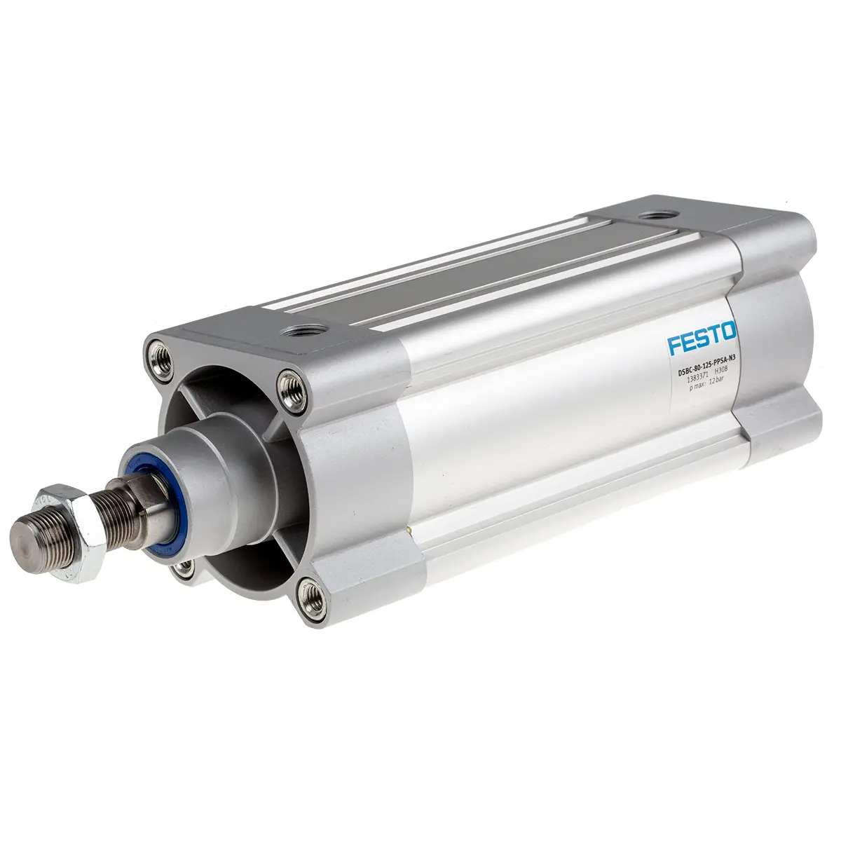 Produktfoto 1 von Festo DSBC Pneumatikzylinder 125 mm Doppeltwirkend, Bohrung Ø 80 mm, bis 12 bar