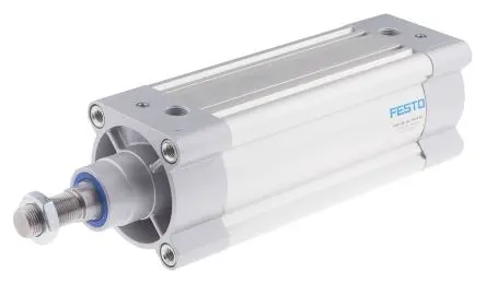 Produktfoto 1 von Festo DSBC 2126599, G 3/8 Pneumatikzylinder doppeltwirkend, Bohrung Ø 80mm / Hub 150mm, bis 12 bar