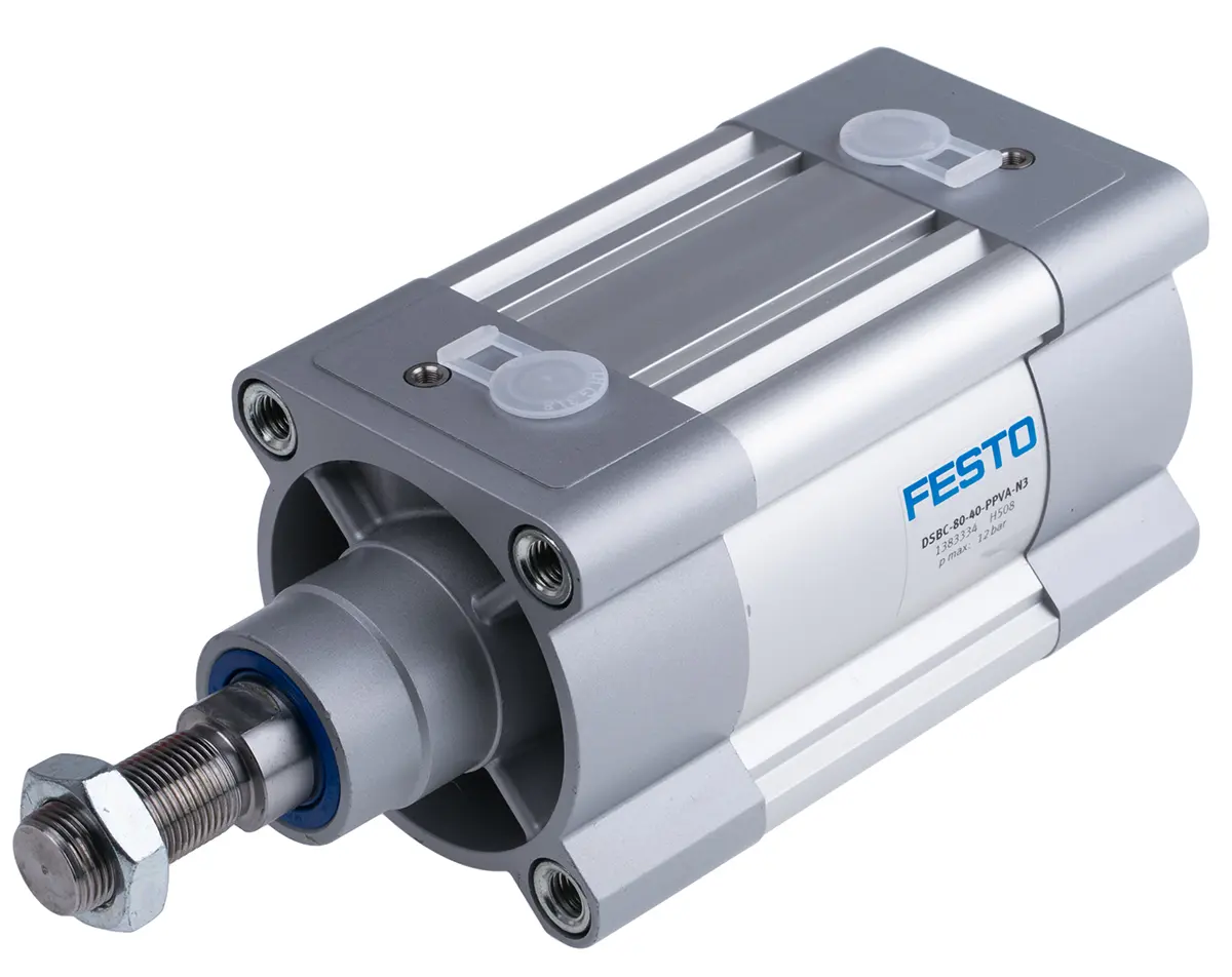 Produktfoto 1 von Festo DSBC 1383334 Pneumatikzylinder 40 mm Doppeltwirkend, Bohrung Ø 80 mm, bis 12 bar