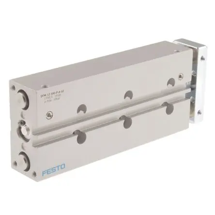 Produktfoto 1 von Festo DFM 170831 M5 M5 Pneumatik-Führungszylinder doppeltwirkend, Bohrung Ø 12mm / Hub 100mm bis 10 bar